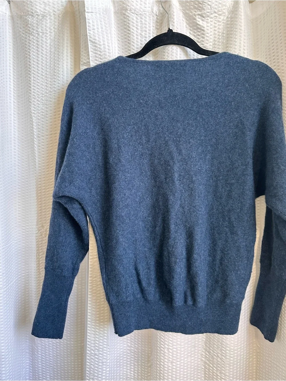 Tahari Cashmere Slate Blue Crewneck Sweater